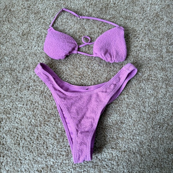 RSQ Other - RSQ Ruffle Adjustable Triangle Bikini Top and Bottom